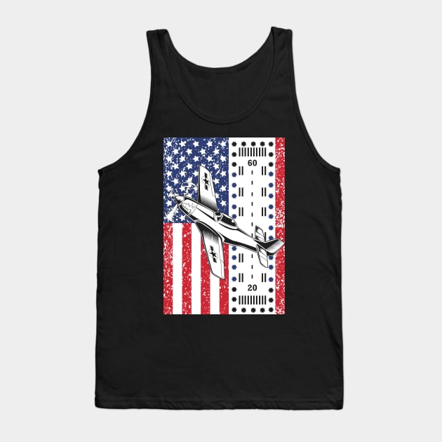 US Flag Pilot/Aviation Airforce Gift Tank Top by woormle